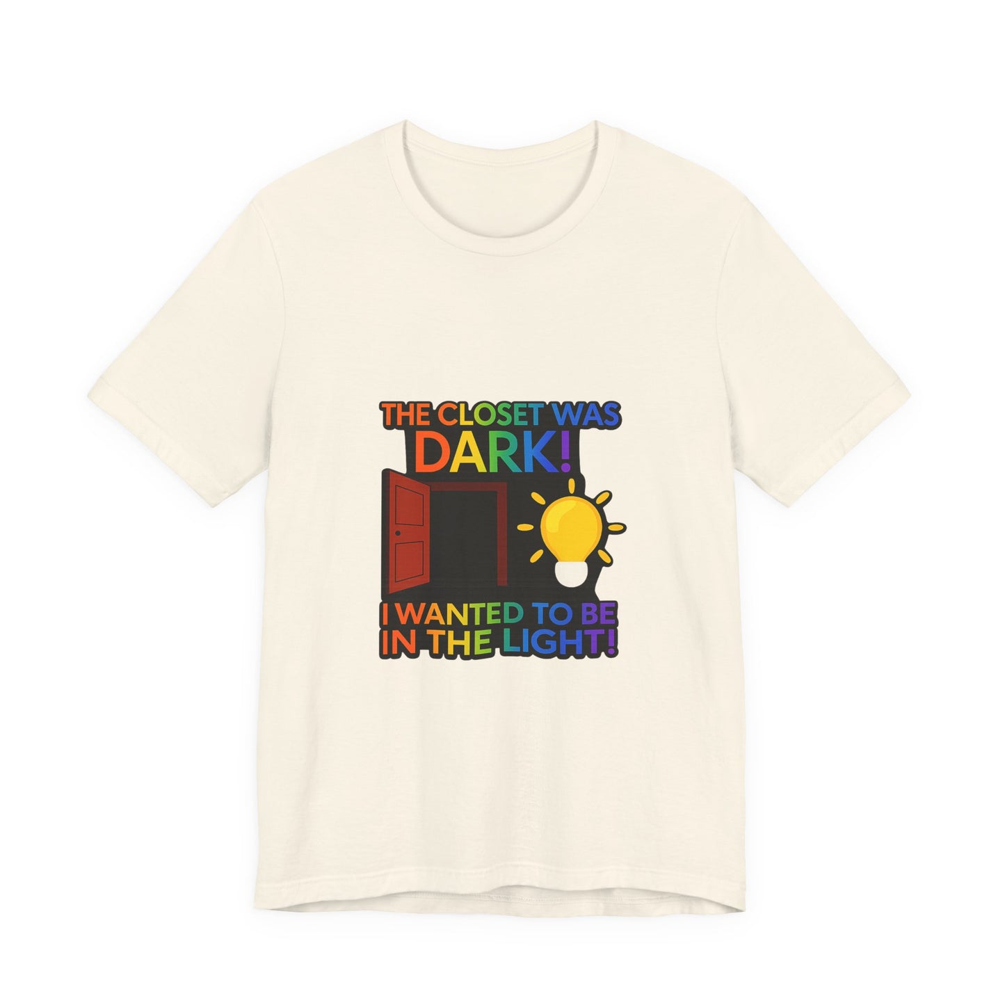 Funny "Coming Out" Pride T-Shirt — Colorful LGBTQ+ Celebration Tee