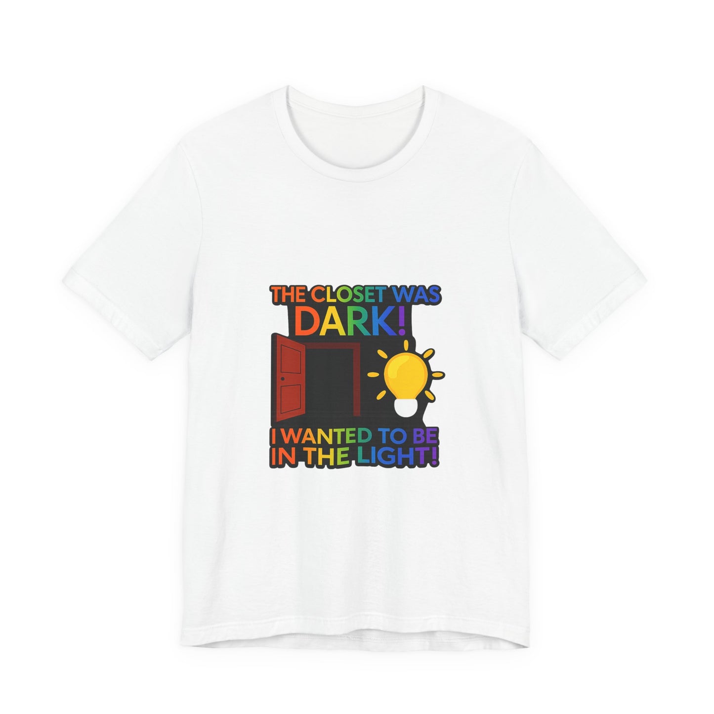 Funny "Coming Out" Pride T-Shirt — Colorful LGBTQ+ Celebration Tee
