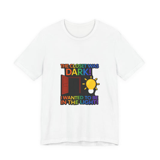 Funny "Coming Out" Pride T-Shirt — Colorful LGBTQ+ Celebration Tee